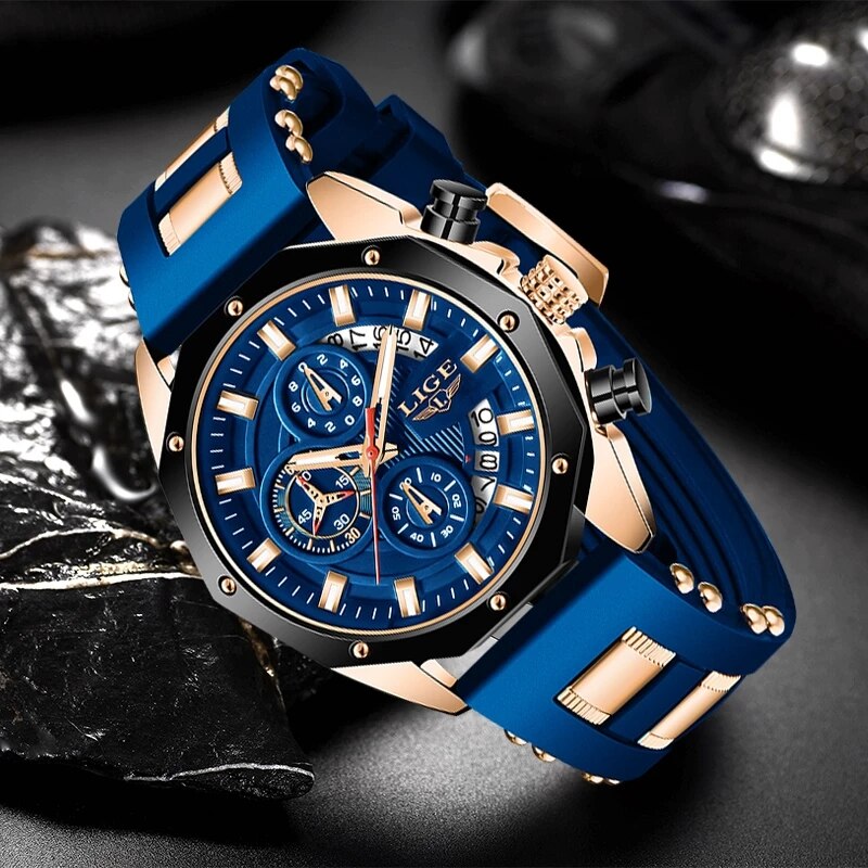LIGE Fashion Men Watches Top B - Luxury Watch Magazine review and price