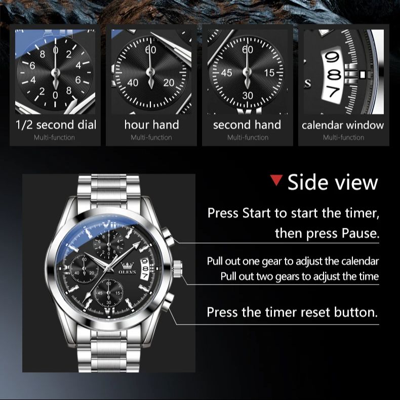 OLEVS 2987 Original Men Watch  - Luxury Watch Magazine review and price